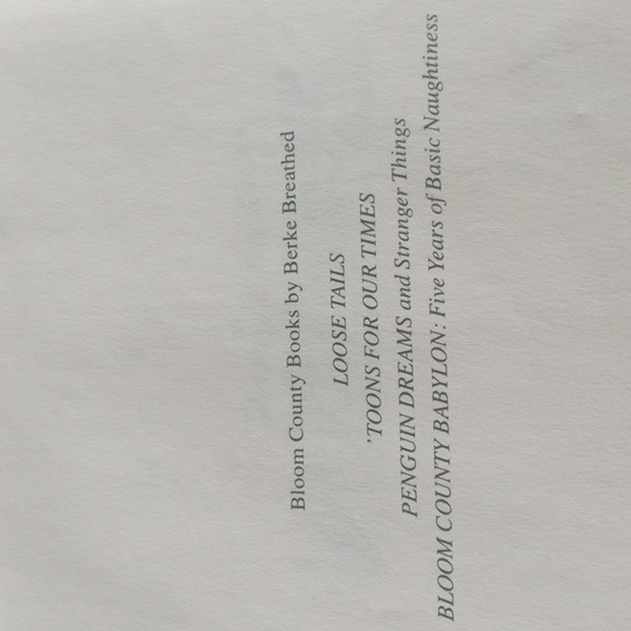 3/$15 Bloom County Babylon Five Years of Basic Naughtiness Opus Paperback Book - Picture 14 of 17